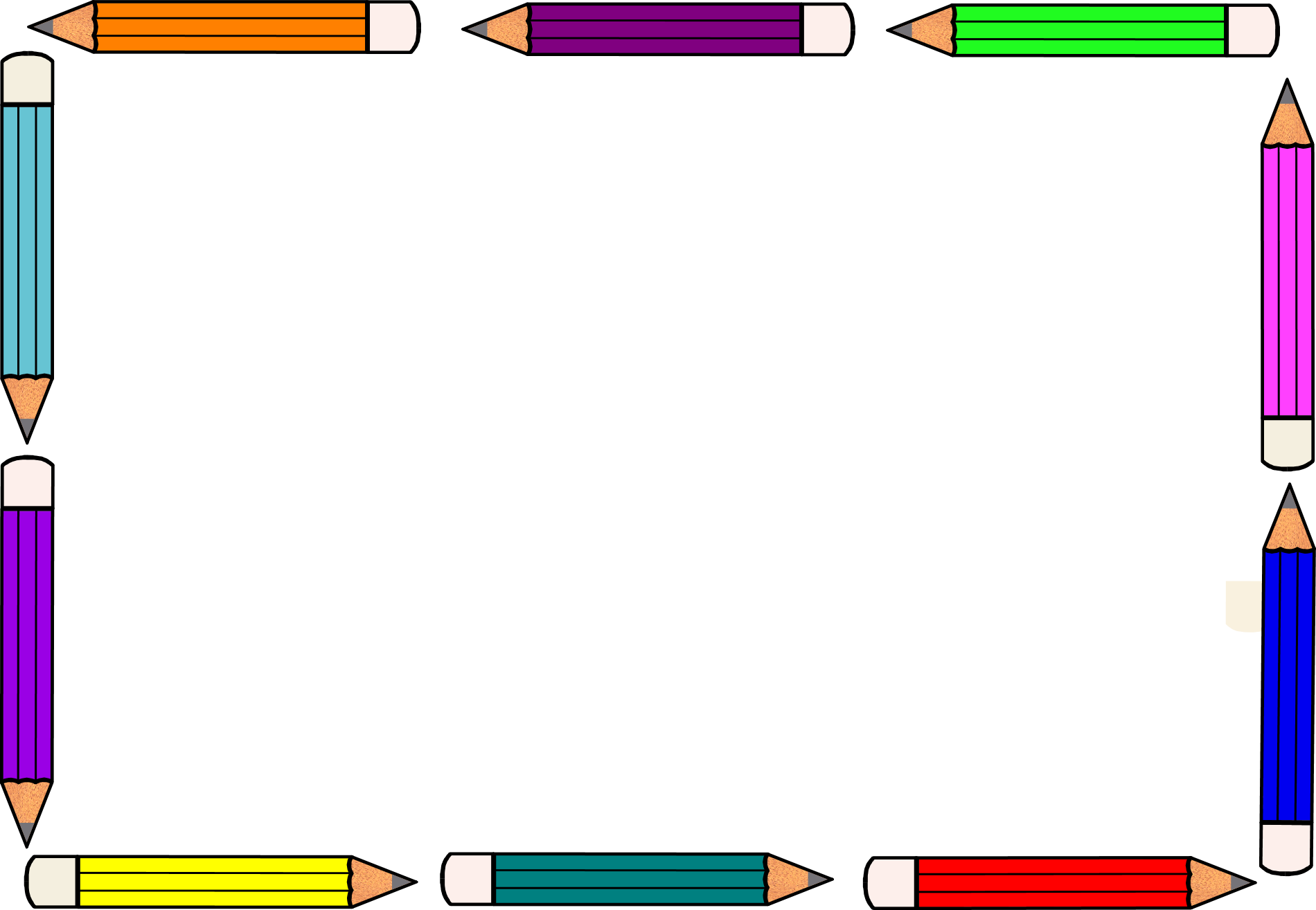 12 Pencil Border Free Cliparts That You Can Download To You Computer