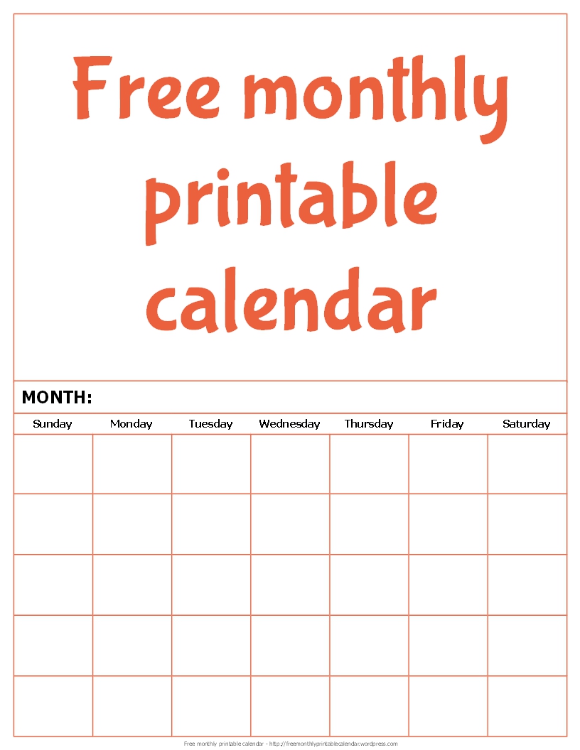 Blank Calendar Clipart Printable Calendar Clip Art