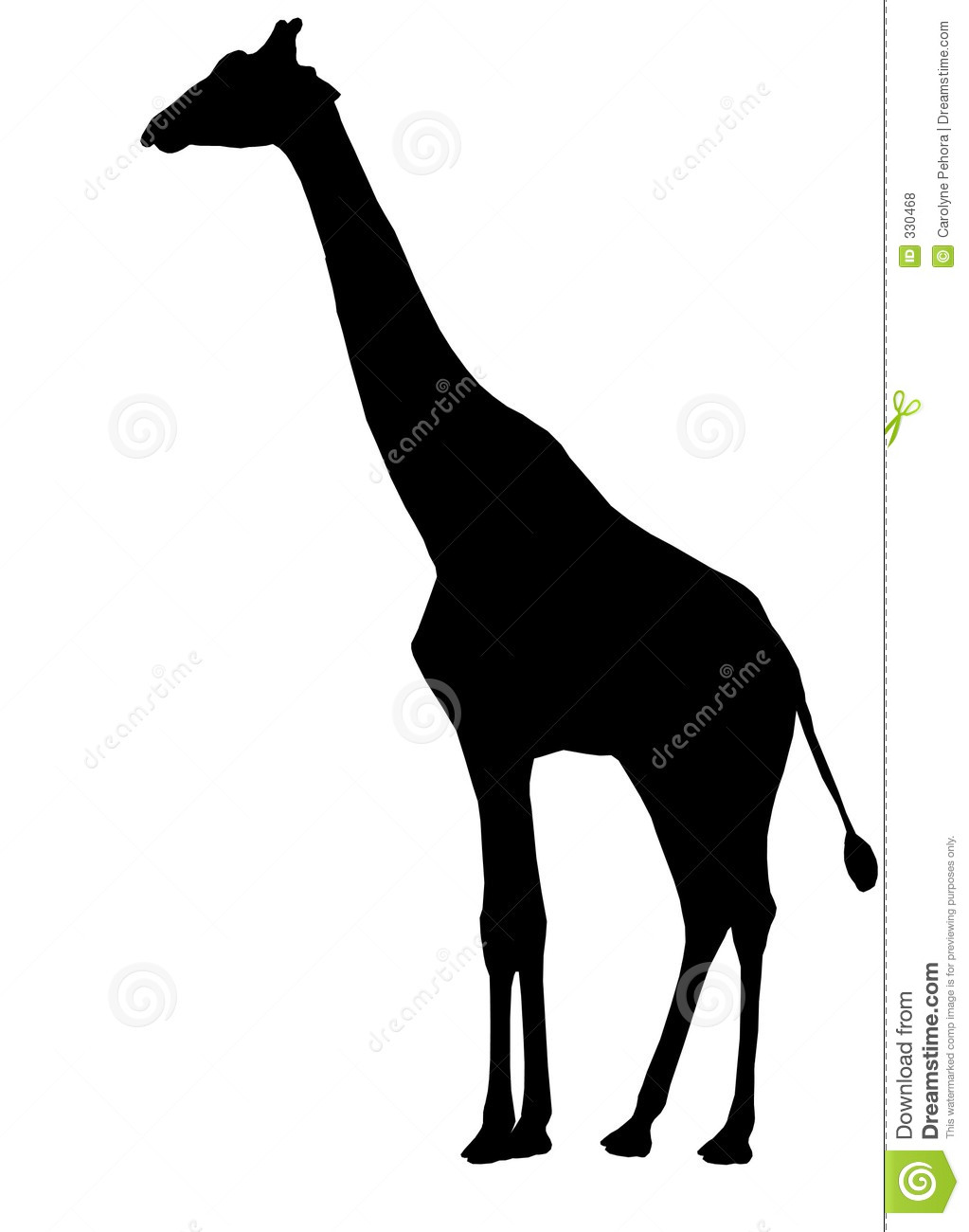 Giraffe Silhouette Clip Art Giraffe Schattenbild 330468 Jpg