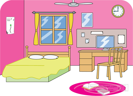 Girls Bedroom Clipart   Interior Color Design Kitchen