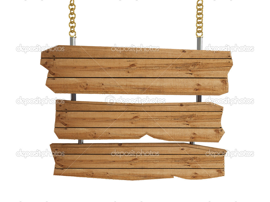 Wood Board Clipart 3d Wooden Sign Board Isolated