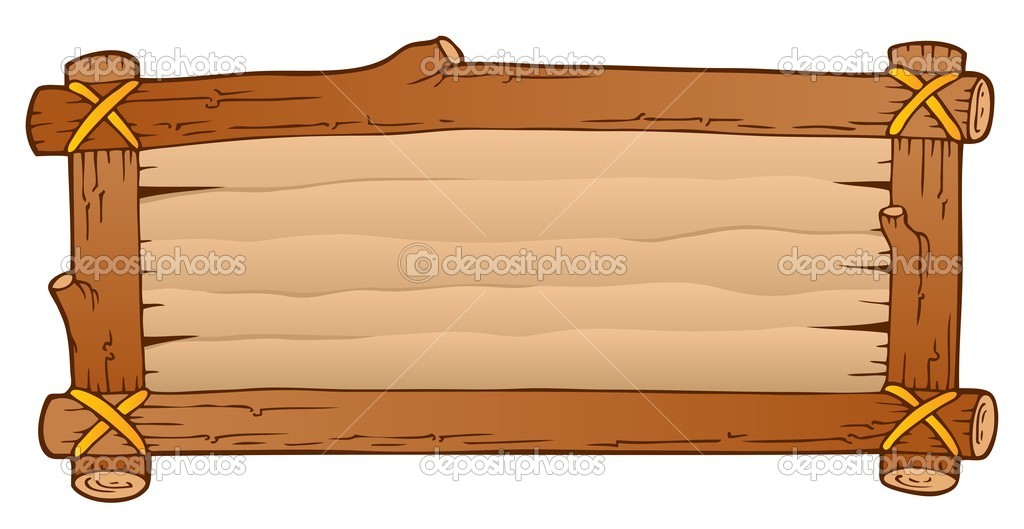 Wood Board Clipart Wooden Board Theme Image 1