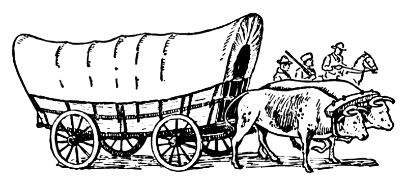 Covered Wagon    World History Old Vehicles Covered Wagon Png Html