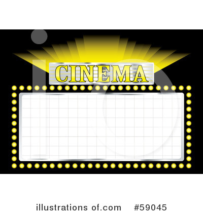 Movie Sign Clipart  59045 By Michaeltravers   Royalty Free  Rf  Stock