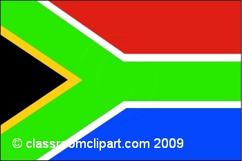 World Flags   South Africa  Flag   Classroom Clipart