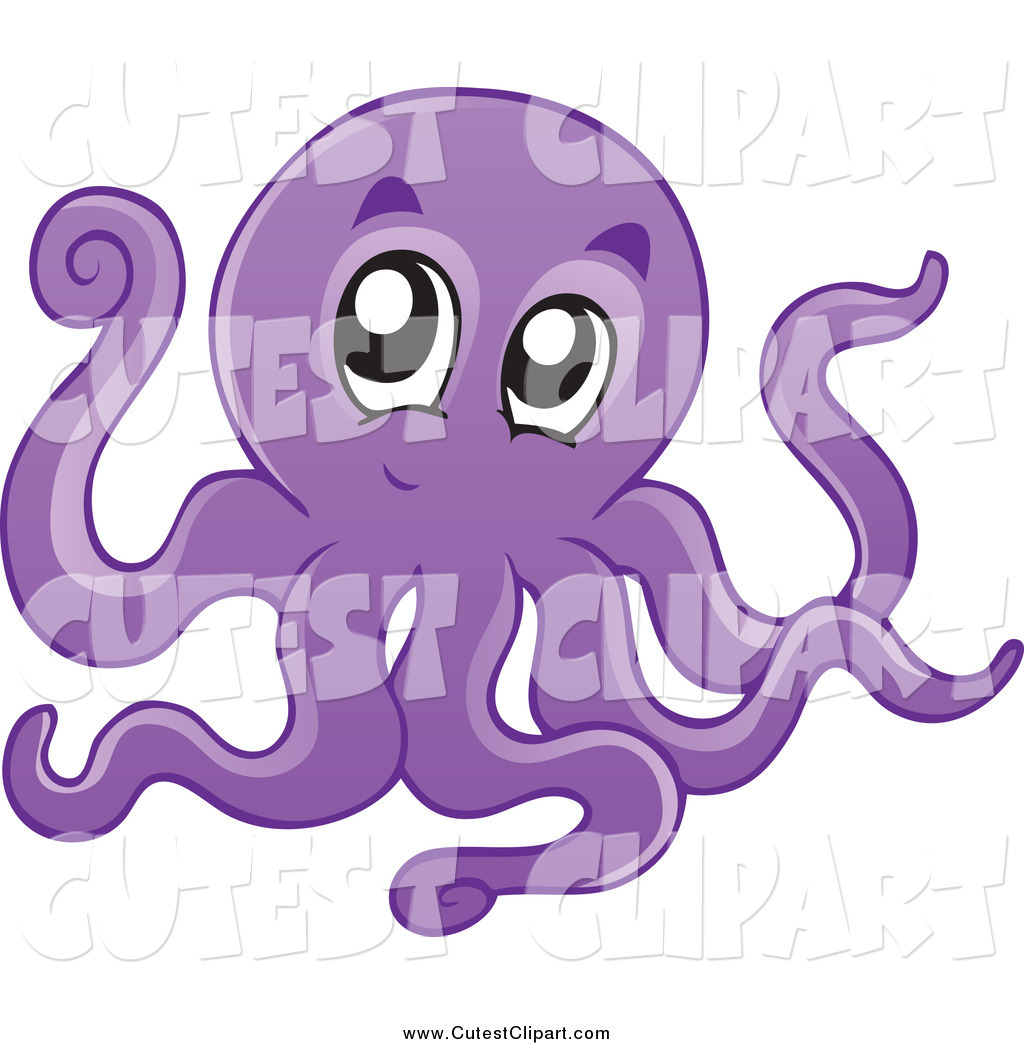 Cute Purple Octopus Clipart This Octopus Stock Cute Image