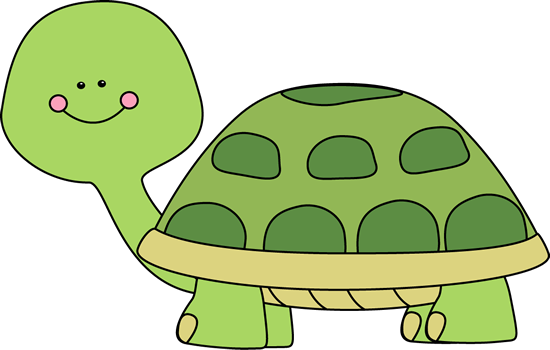 Cute Turtle Clip Art Image   Cute Green Turtle With Pink Rosy Cheek