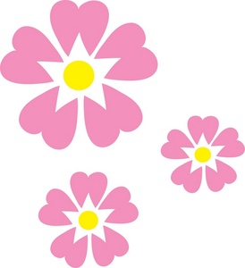 Of Pink Flowers Clipart Illustration By Rosie Piter Exclusively For