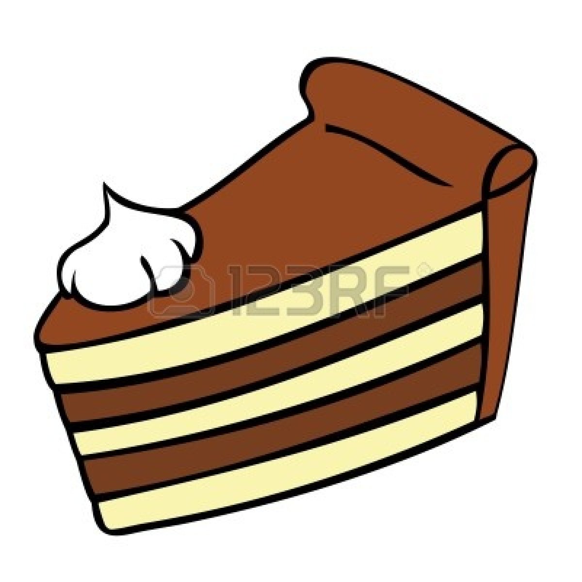 Slice Of Cake Clipart Black And White   Clipart Panda   Free Clipart