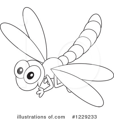Dragonfly Outline Clipart  Rf  Dragonfly Clipart