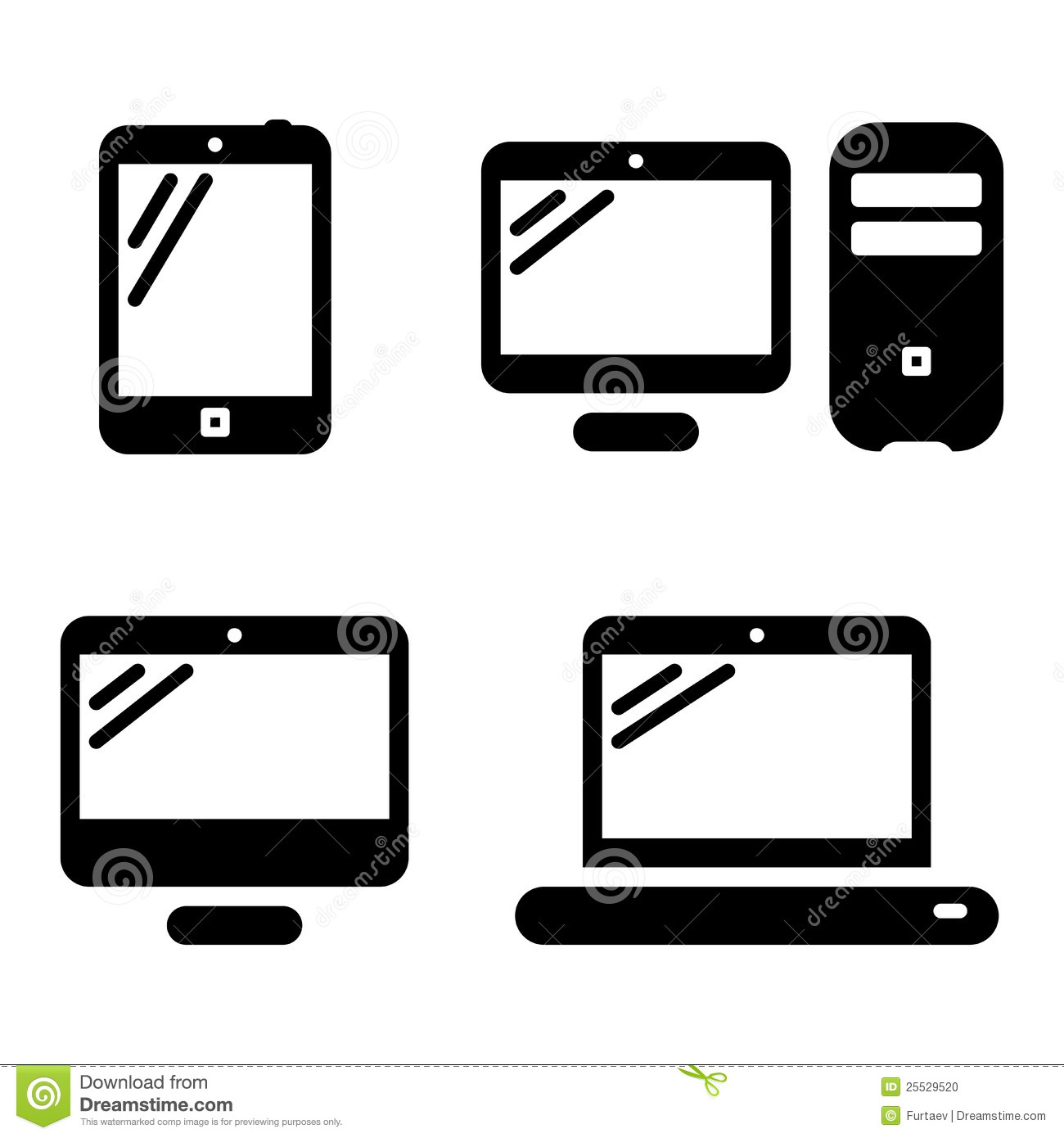 Computer Icon Black And White   Clipart Panda   Free Clipart Images