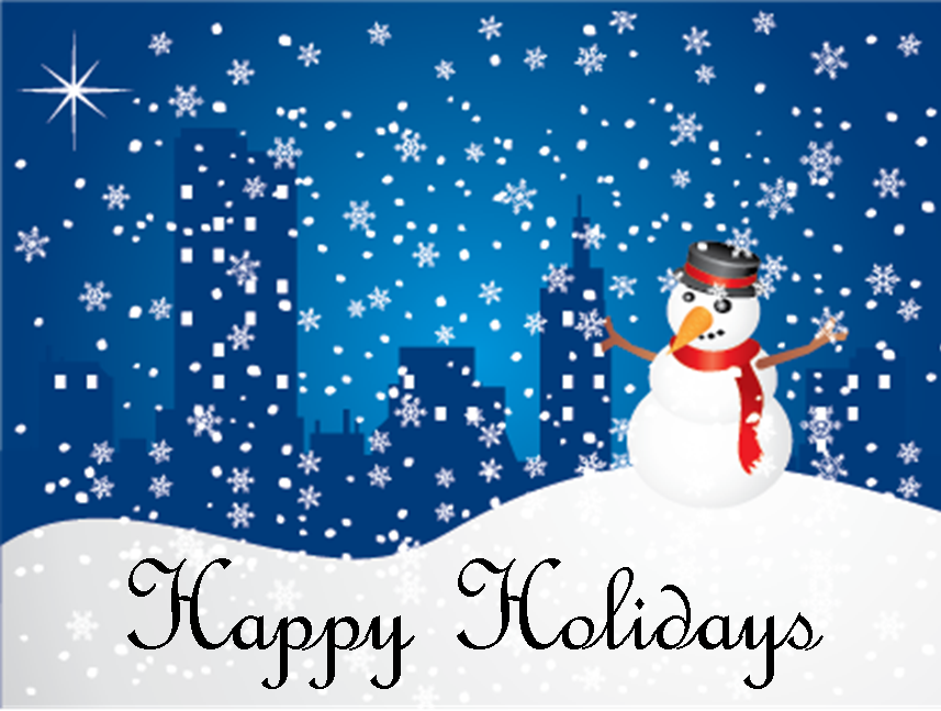 Happy Holidays And Happy New Year Greeting Cards