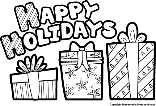 Home   Free Clipart   Christmas Clipart   Happy Holidays Presents