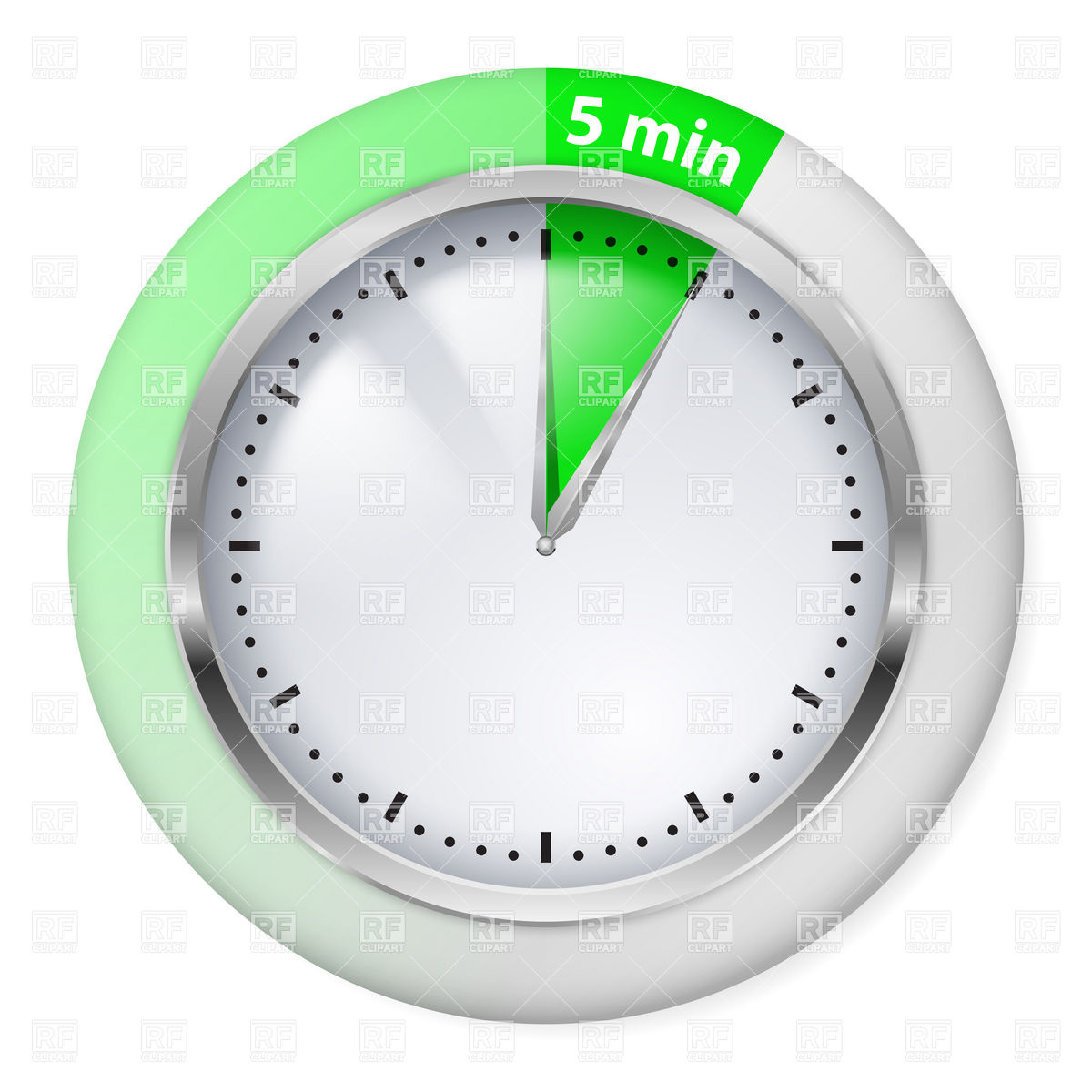 Minutes Green Timer Icon Vector