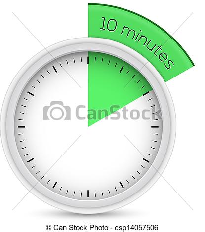 Vecteur   Stop Watch 10 Minutes Minuteur   Banque D Illustrations