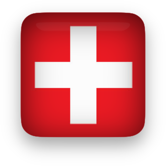 Glassy Switzerland Flag Clipart   Png