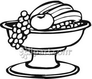 Grapes Clipart Black And White Black And White Fruit Bowl With Grapes