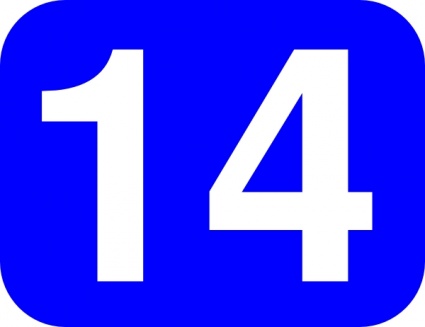 Number 14 Clipart Numbers Clipart 0