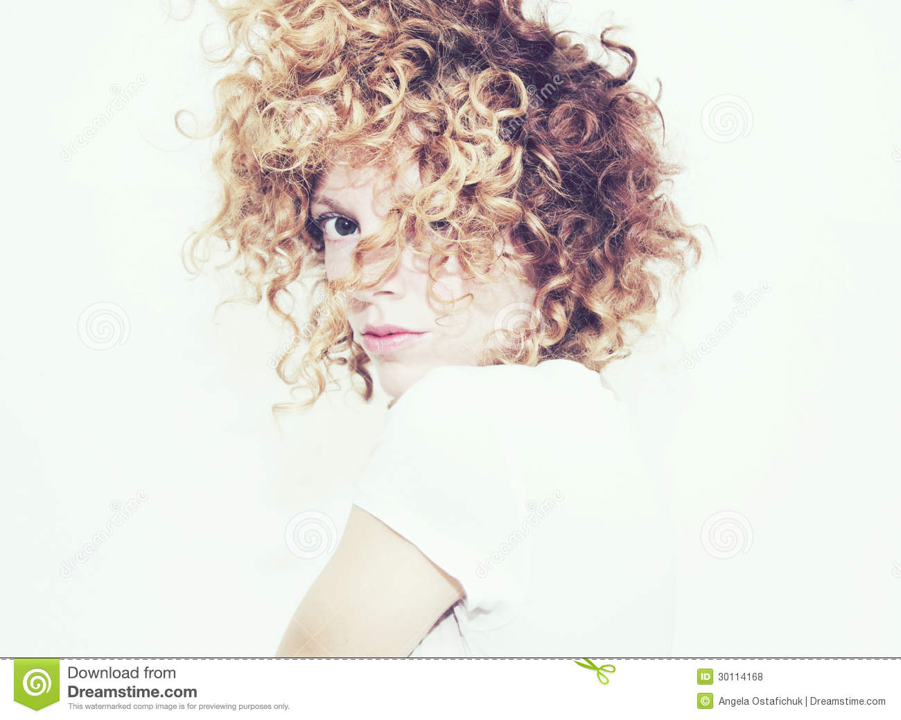 Messy Curls Royalty Free Stock Photos   Image  30114168