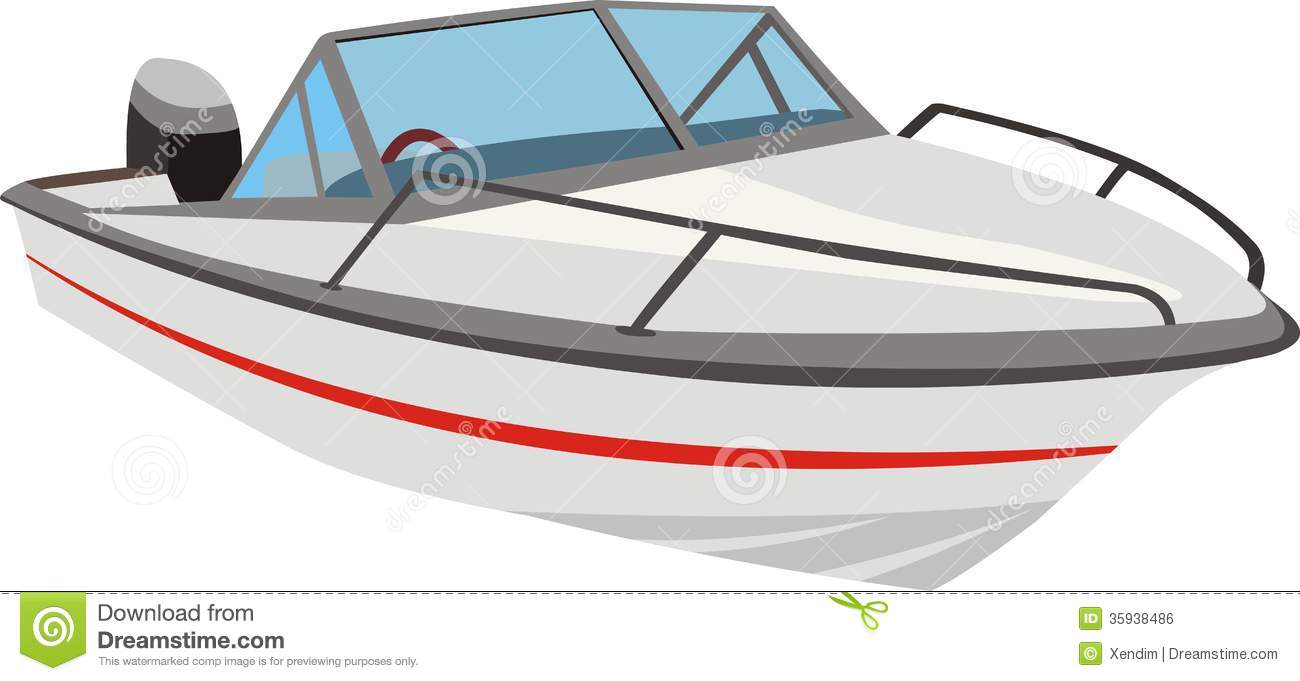 Motor Boat Clip Art Speedboat Or Motorboat Royalty