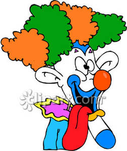 Wacky Clown   Royalty Free Clipart Picture