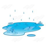 Beka Book    Clip Art    Puddle With Raindrops