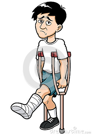 Man With A Broken Leg Royalty Free Stock Image   Image  29320936