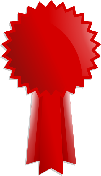 Red Award Ribbon Clip Art At Clker Com   Vector Clip Art Online