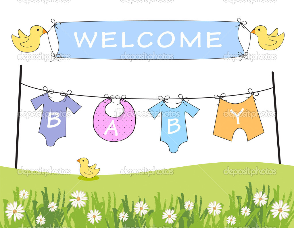 Welcome Baby Announcement   Stock Photo   Agcuesta1  7654924