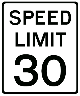 Art   Road Signs Clip Art Images   Graphics   Speed Limit 30 Png
