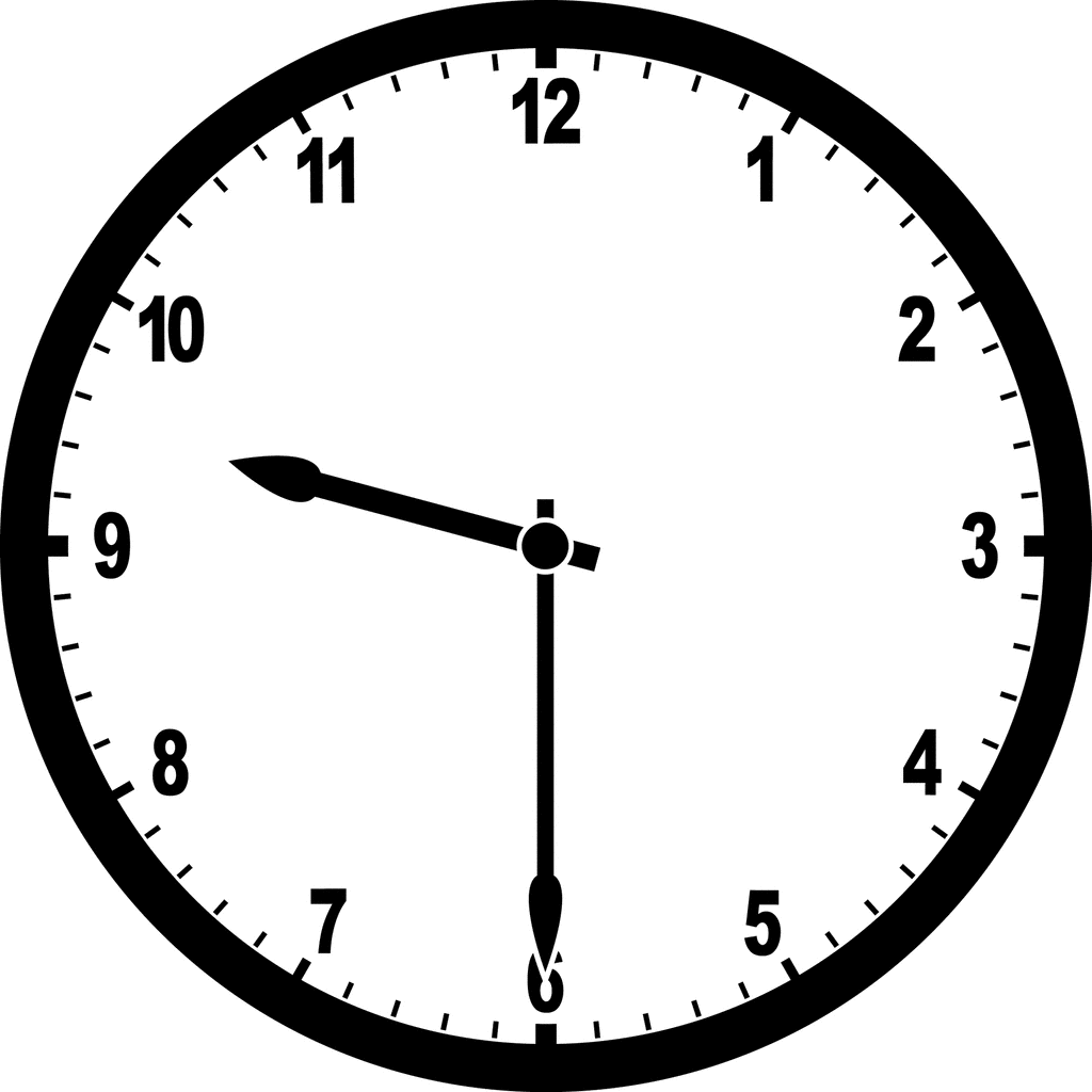 Clock 9 30