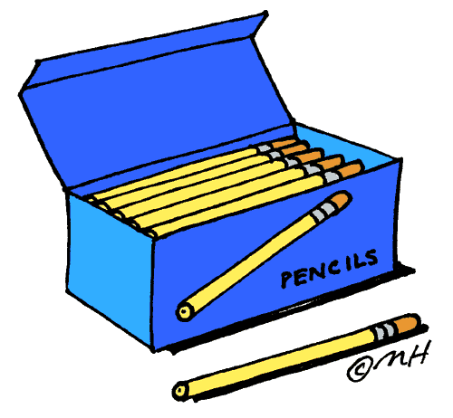 Pencil Box  In Color    Clip Art Gallery