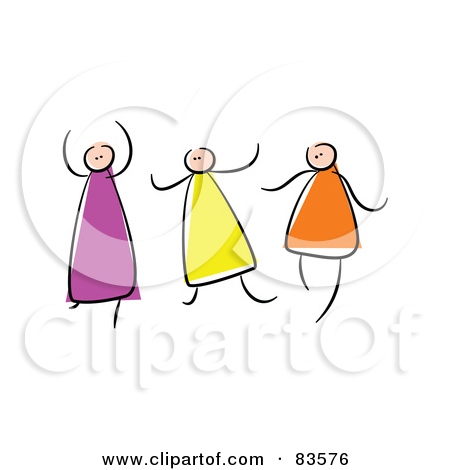 Three Sisters Clipart Royalty Free  Rf  Clipart Illustration