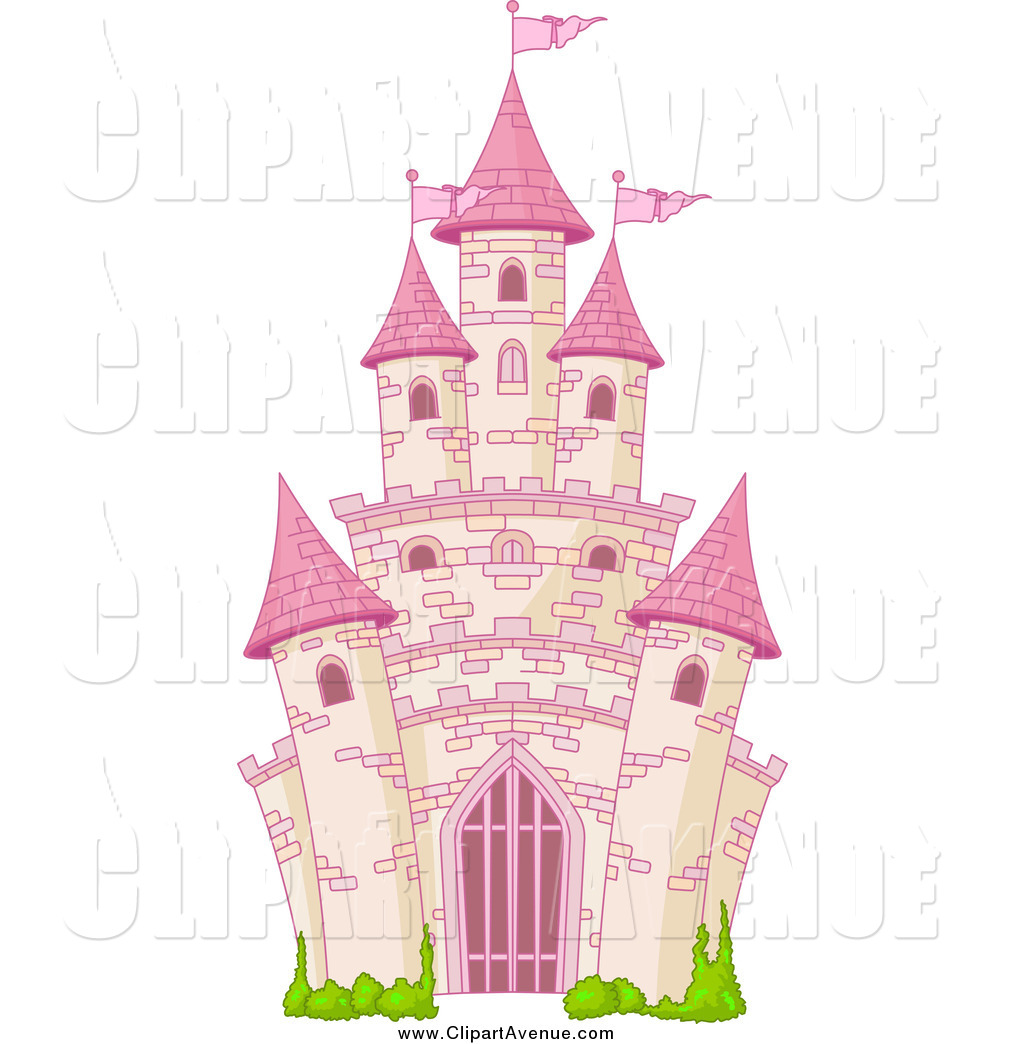 Avenue Clipart Of A Pink Fairy Tale Castle By Pushkin    1506