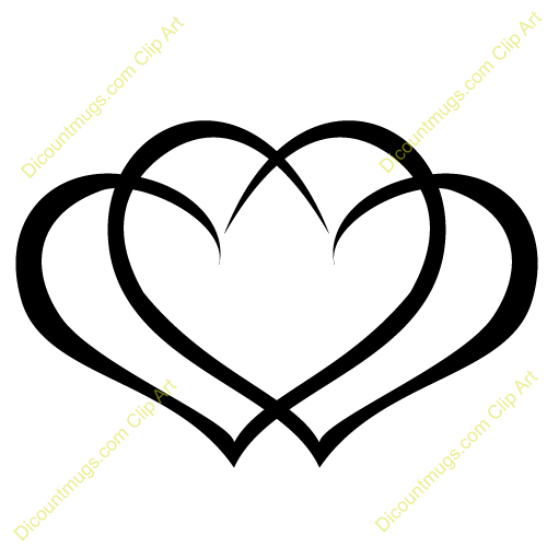 Comclipart 12059 Interlocking Hearts   Interlocking Hearts Mugs T