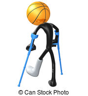 Injured Basketball Player   3d Concept And Presentation