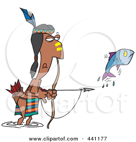 Royalty Free  Rf  Clip Art Illustration Of A Cartoon Native American