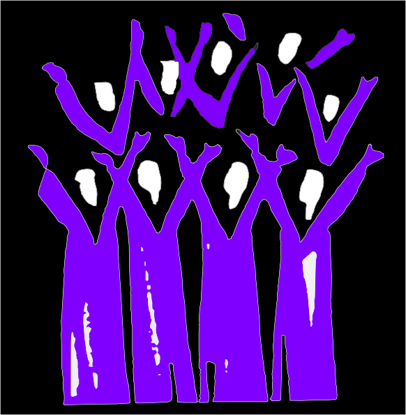 Choir Black And Purple Clip Art At Clker Com   Vector Clip Art Online