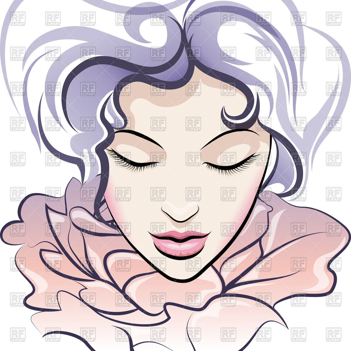 With Closed Eyes People Download Royalty Free Vector Clip Art  Eps