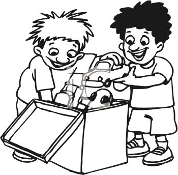 Share Clipart 0511 1008 3119 0835 Black And White Cartoon Of Two