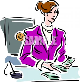 Bank Employee Counting Money   Clipart Panda   Free Clipart Images