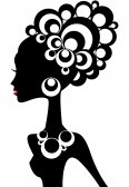 Black Woman Silhouette Clipart