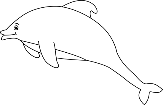 Black And White Dolphin Clip Art   Black And White Dolphin Image