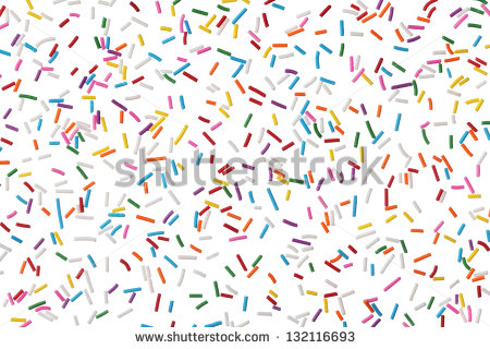 Sprinkles Border Clipart Colorful Candy Sprinkles