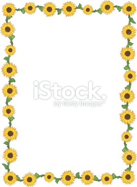 Sunflower Border Design Stock Illustration 9970275 Sunflower Border