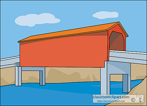 Architecture   Covered Bridge Crca   Classroom Clipart