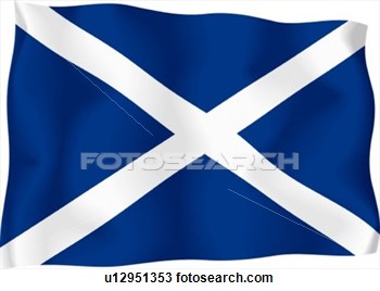Drawing   Scottish Flag  Fotosearch   Search Clipart Illustration