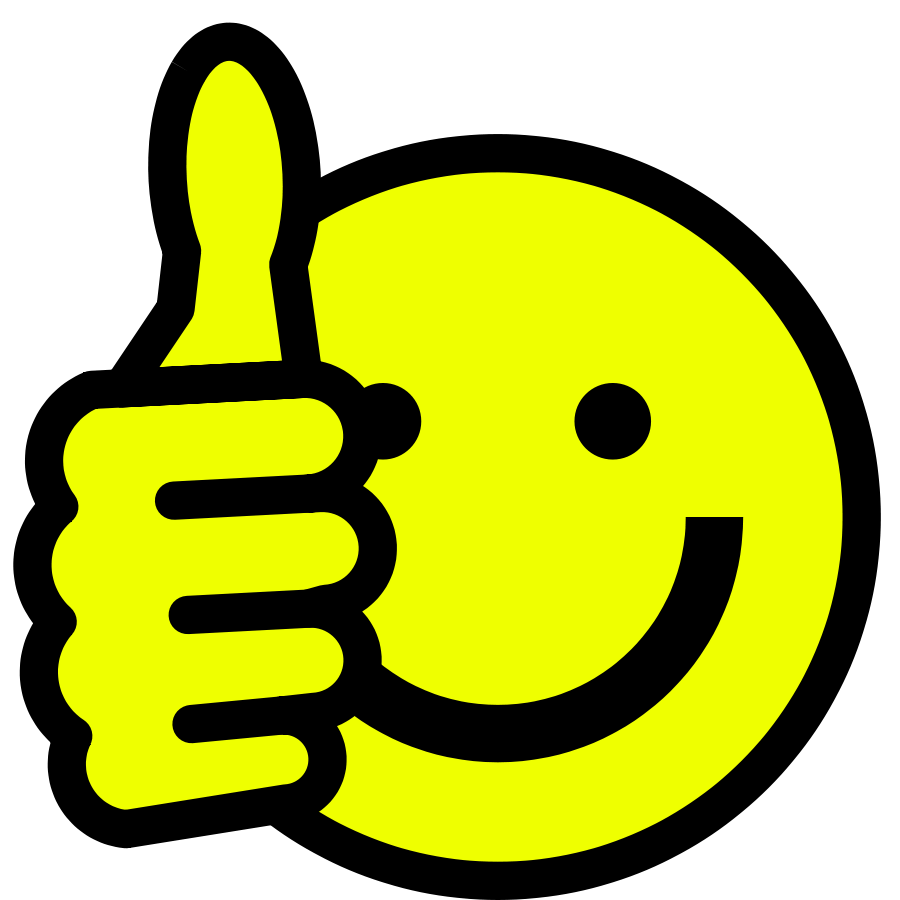 Thumbs Up Smiley Clipart