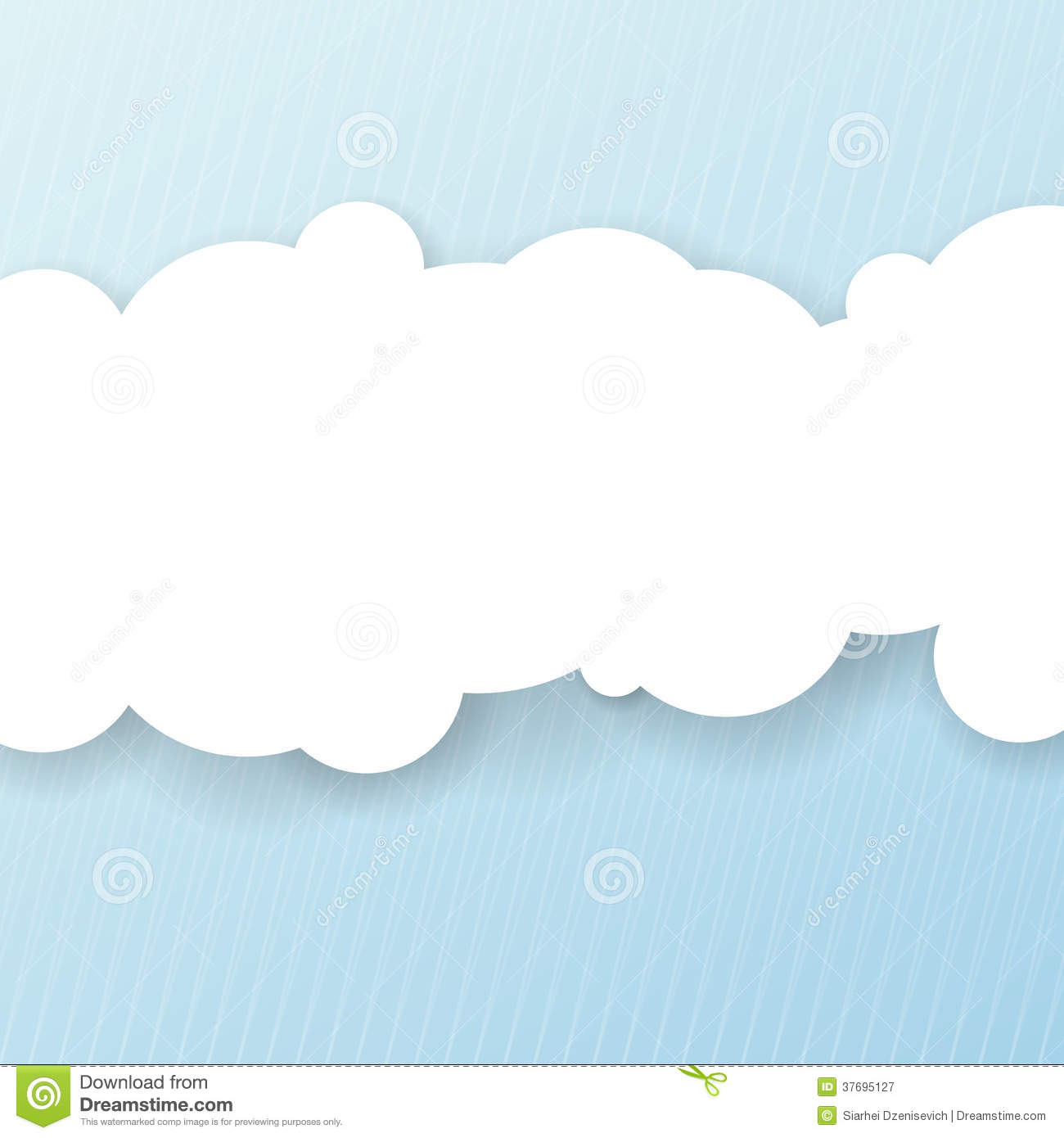 Abstract Background With White Cloud For Message Royalty Free Stock