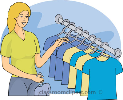 Clothes Shopping Clipart Clothing